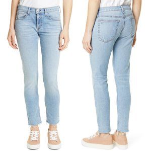 Rag & Bone Dre Slim Boyfriend Jeans Light Blue